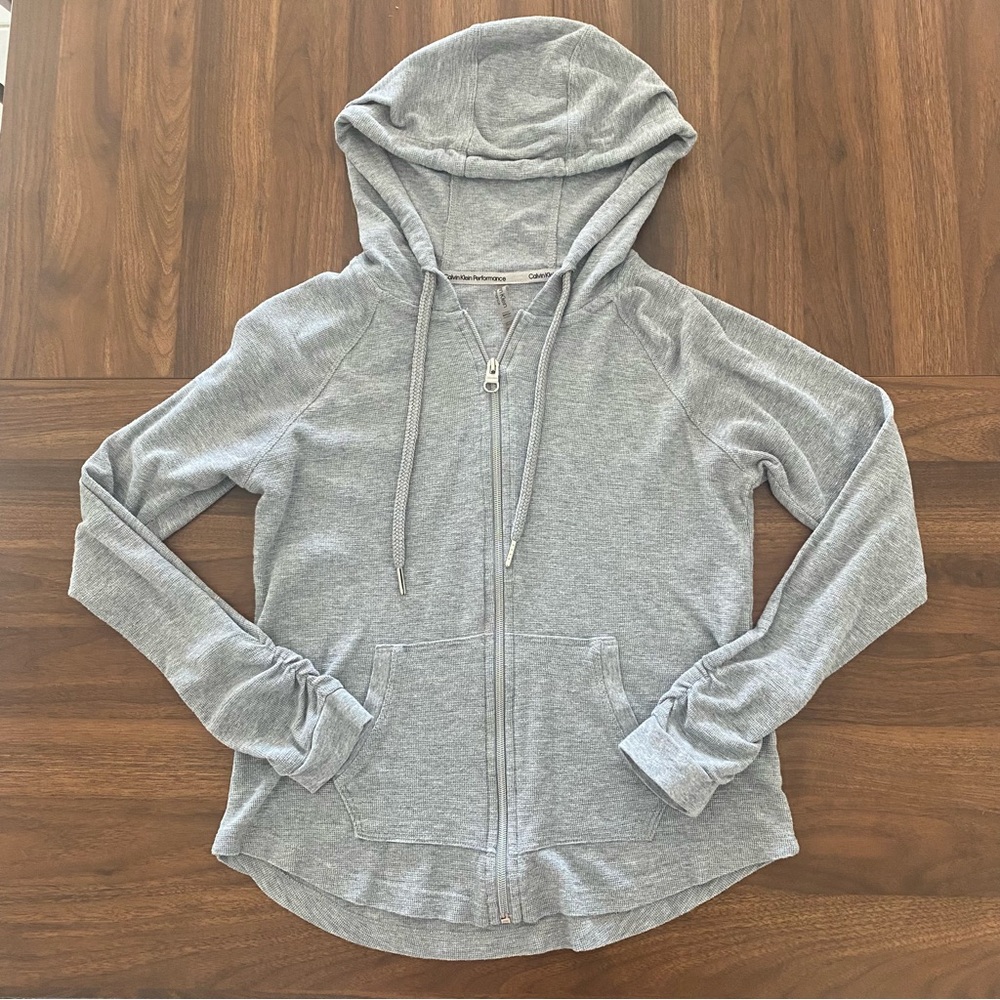 Calvin Klein Performance Light Grey Zip-up Jacket